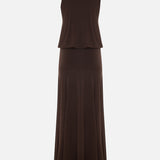 Draped Viscose Jersey Maxi Dress