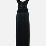 Sequin Bodice Maxi Dress with Rayon Blend Skirt