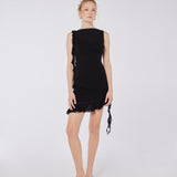 Asymmetric Flow Viscose Dress