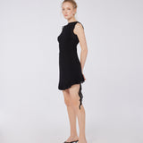 Asymmetric Flow Viscose Dress
