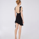 Asymmetric Flow Viscose Dress