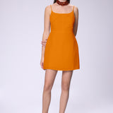Linen Open Back Dress