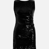 Sequin Pleated Mini Dress