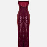 All Over Midi Sequin Dress