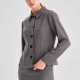 Buttoned Shirt Jacket (TENCEL™)