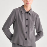 Buttoned Shirt Jacket (TENCEL™)
